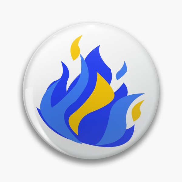 Item preview, Blue and yellow flame designed and sold by yuretzius.