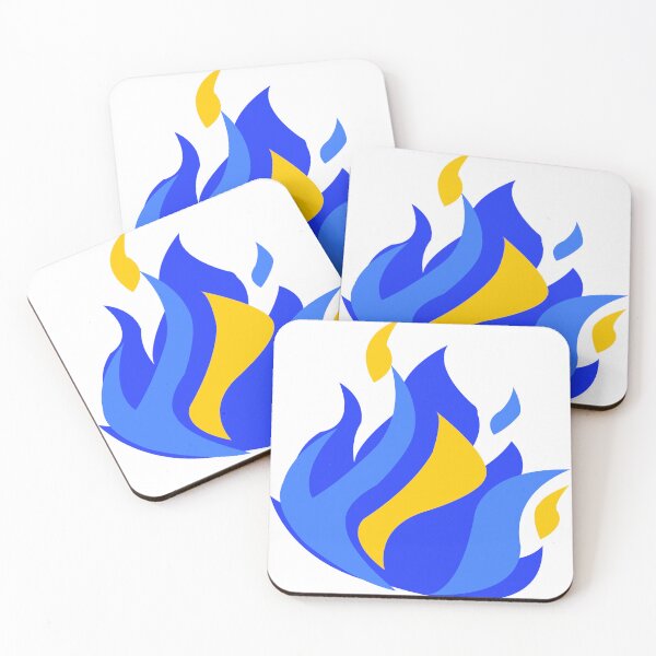 Item preview, Blue and yellow flame designed and sold by yuretzius.