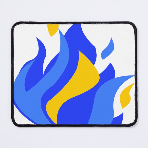 Item preview, Blue and yellow flame designed and sold by yuretzius.