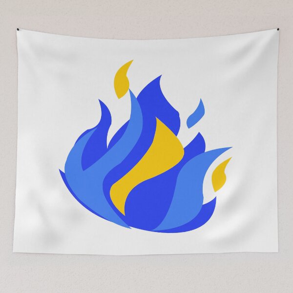 Item preview, Blue and yellow flame designed and sold by yuretzius.