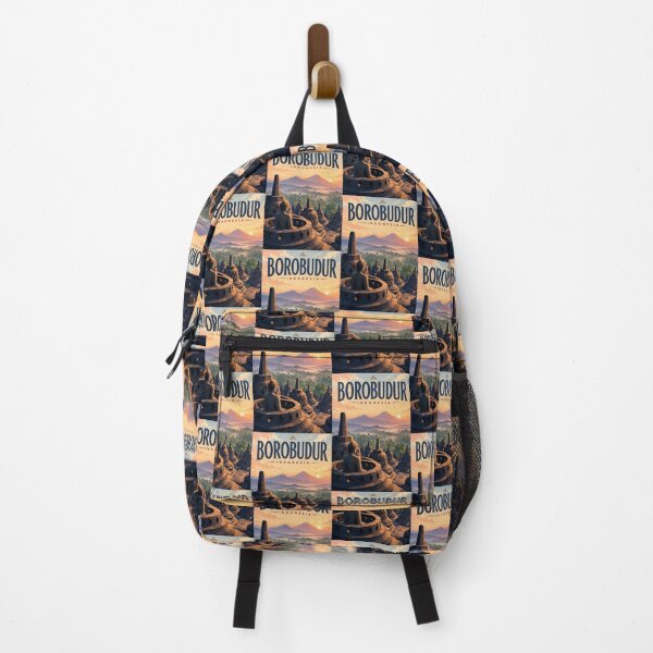 Item preview, Borobudur Temple Central Java Indonesia with Mount Merapi Sunrise designed and sold by Aryabek.