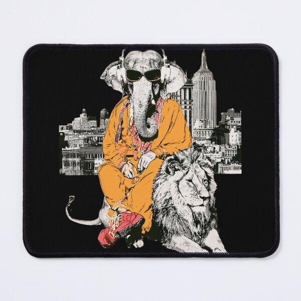 Item preview, Cool Elephant Riding Lion City Skyline Streetwear Pop Art designed and sold by PANNARUK THAILAND.