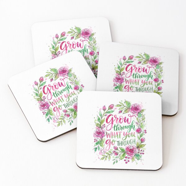 Item preview, Botanical watercolor - Grow Through What You Go Through designed and sold by Steele-Art.