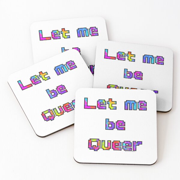 Item preview, Let Me Be Queer | LGBTQ+ Pride Typography Design designed and sold by aadventures.