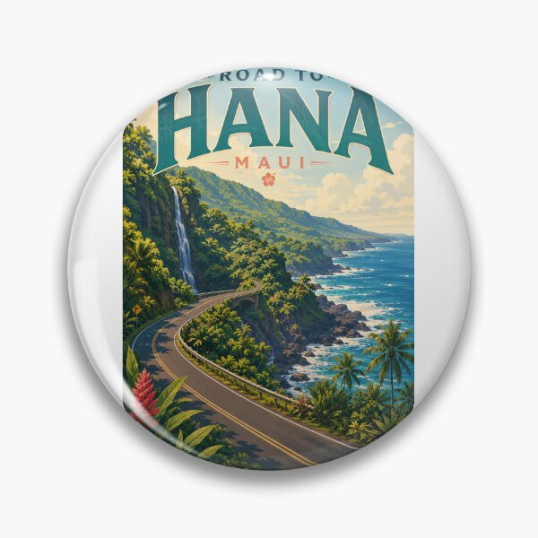 Item preview, Road to Hana Coastal Highway with Waterfalls on Maui Hawaii designed and sold by Aryabek.