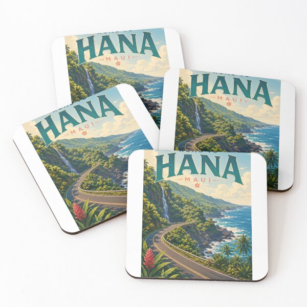 Item preview, Road to Hana Coastal Highway with Waterfalls on Maui Hawaii designed and sold by Aryabek.