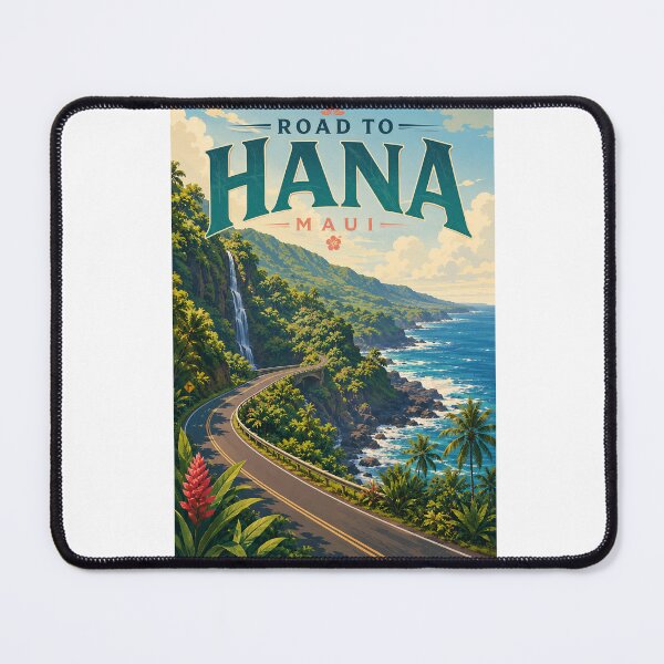 Item preview, Road to Hana Coastal Highway with Waterfalls on Maui Hawaii designed and sold by Aryabek.