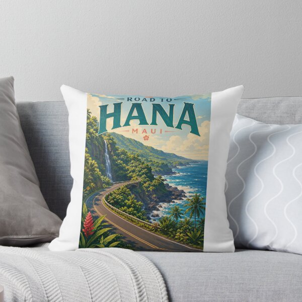 Item preview, Road to Hana Coastal Highway with Waterfalls on Maui Hawaii designed and sold by Aryabek.