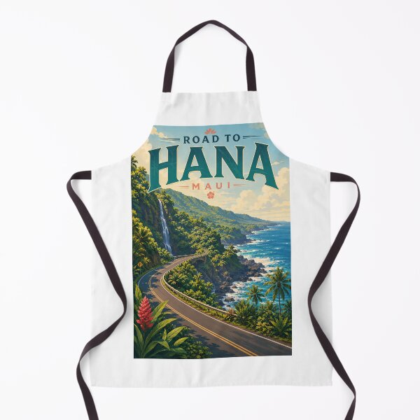 Item preview, Road to Hana Coastal Highway with Waterfalls on Maui Hawaii designed and sold by Aryabek.