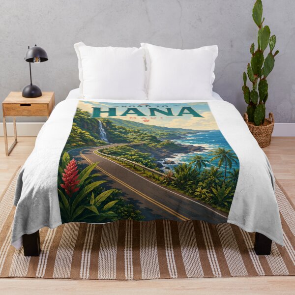 Item preview, Road to Hana Coastal Highway with Waterfalls on Maui Hawaii designed and sold by Aryabek.