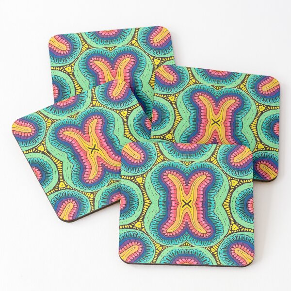 Item preview, Rainbow petals pattern designed and sold by Static.Alien.