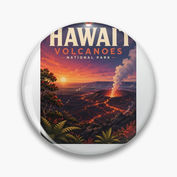Item preview, Hawaii Volcanoes National Park Kilauea and Halemaumau Crater designed and sold by Aryabek.