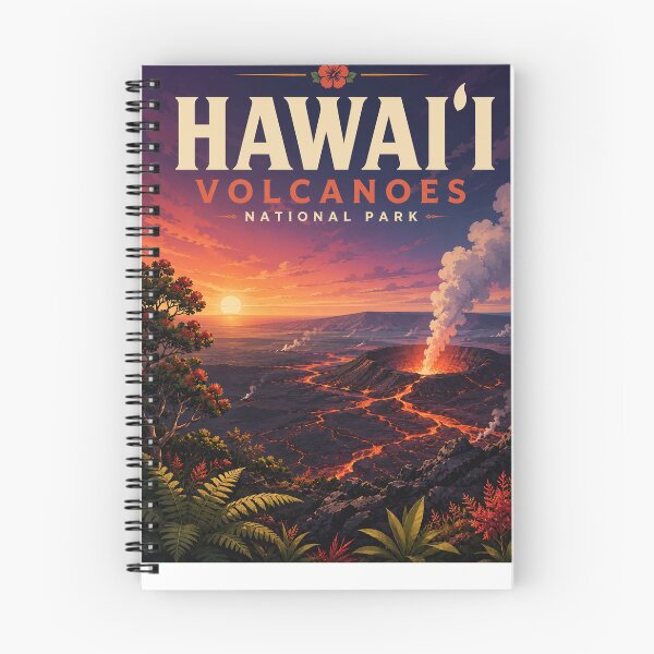 Item preview, Hawaii Volcanoes National Park Kilauea and Halemaumau Crater designed and sold by Aryabek.