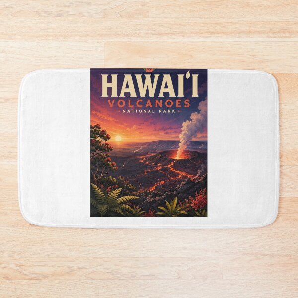 Item preview, Hawaii Volcanoes National Park Kilauea and Halemaumau Crater designed and sold by Aryabek.