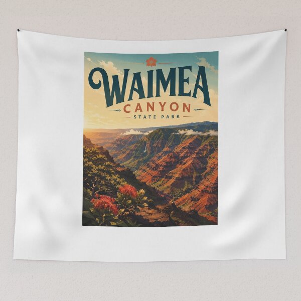 Item preview, Waimea Canyon State Park Kauai Red Cliffs and Valley designed and sold by Aryabek.
