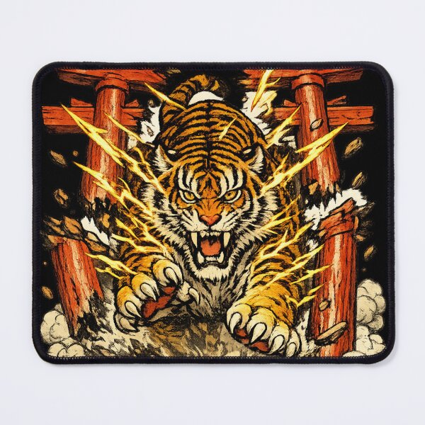 Item preview, The Tiger of the Broken Torii | Japanese Ukiyo-e Tiger Art designed and sold by Substance_life.