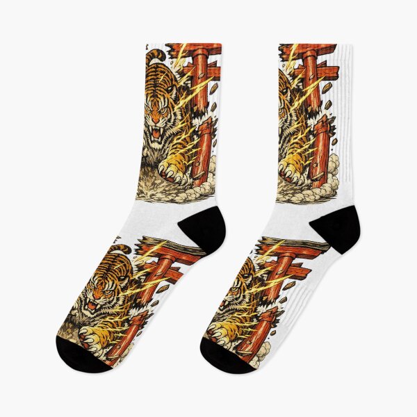 Item preview, The Tiger of the Broken Torii | Japanese Ukiyo-e Tiger Art designed and sold by Substance_life.