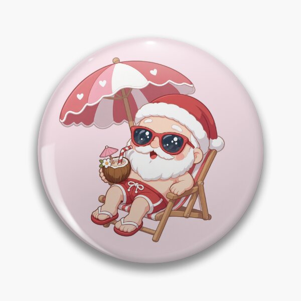 Item preview, Cute Santa Claus Summer Vacation Tropical Beach Holiday designed and sold by jo-e-basta.