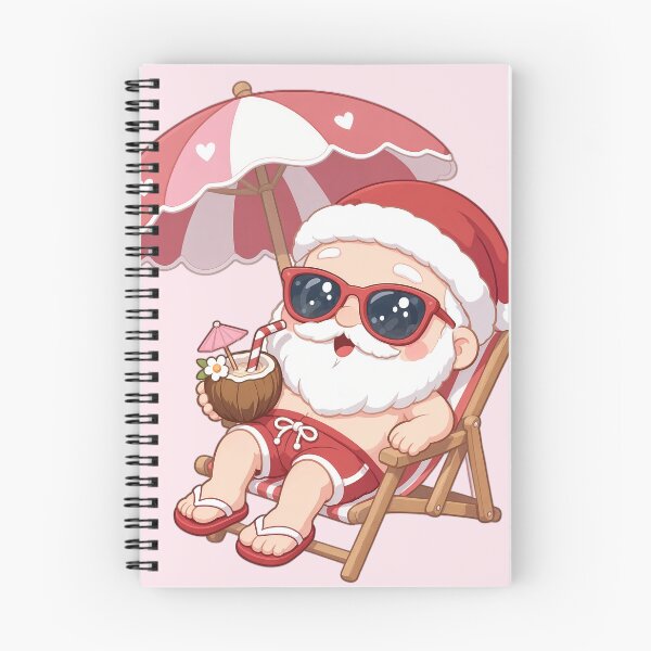 Item preview, Cute Santa Claus Summer Vacation Tropical Beach Holiday designed and sold by jo-e-basta.