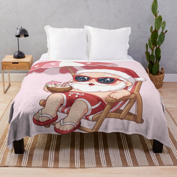 Item preview, Cute Santa Claus Summer Vacation Tropical Beach Holiday designed and sold by jo-e-basta.