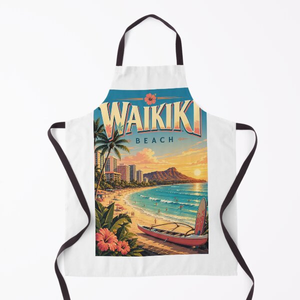 Item preview, Waikiki Beach and Diamond Head Honolulu Oahu Hawaii designed and sold by Aryabek.