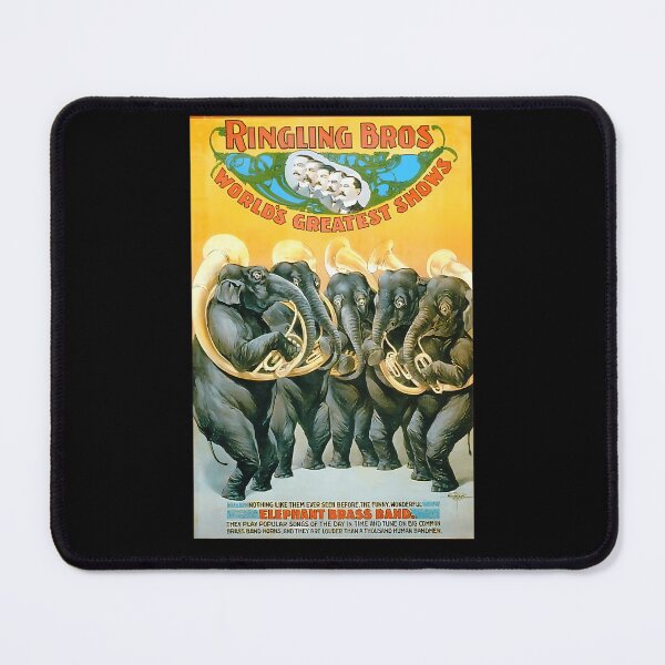 Item preview, Ringling Bros Worlds Greatest Shows Elephant Brass Band Poster designed and sold by funnyrandom.