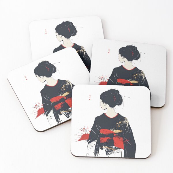 Item preview, Traditional Japanese Geisha Back View Art designed and sold by MikenosukeStudio.