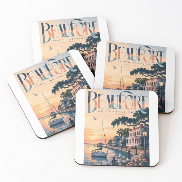 Item preview, Beaufort South Carolina Historic Waterfront and Lowcountry Coastal Sunset designed and sold by Aryabek.
