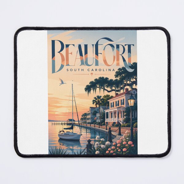 Item preview, Beaufort South Carolina Historic Waterfront and Lowcountry Coastal Sunset designed and sold by Aryabek.