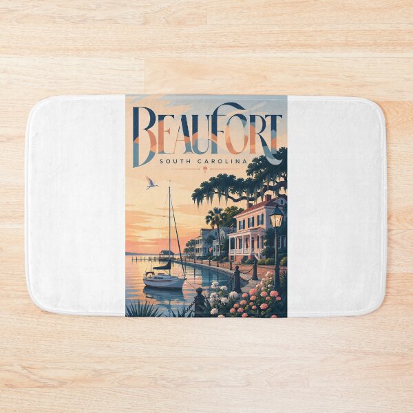 Item preview, Beaufort South Carolina Historic Waterfront and Lowcountry Coastal Sunset designed and sold by Aryabek.