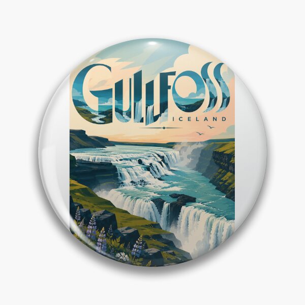 Item preview, Gullfoss Waterfall and Golden Circle Landscape Iceland designed and sold by Aryabek.