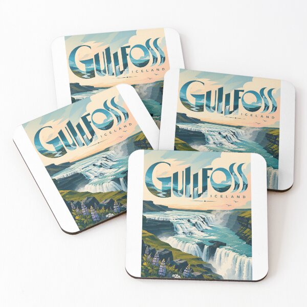 Item preview, Gullfoss Waterfall and Golden Circle Landscape Iceland designed and sold by Aryabek.