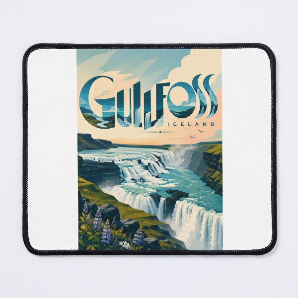 Item preview, Gullfoss Waterfall and Golden Circle Landscape Iceland designed and sold by Aryabek.