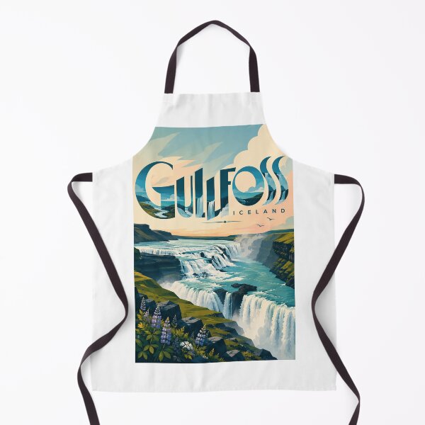 Item preview, Gullfoss Waterfall and Golden Circle Landscape Iceland designed and sold by Aryabek.