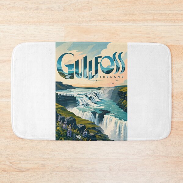 Item preview, Gullfoss Waterfall and Golden Circle Landscape Iceland designed and sold by Aryabek.