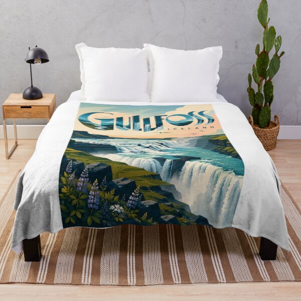 Item preview, Gullfoss Waterfall and Golden Circle Landscape Iceland designed and sold by Aryabek.
