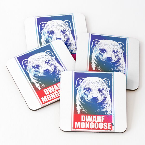 Item preview, Dwarf Mongoose Vintage Wildlife Poster | Retro Animal Illustration [typeC] designed and sold by LOVEARTDESIGN.