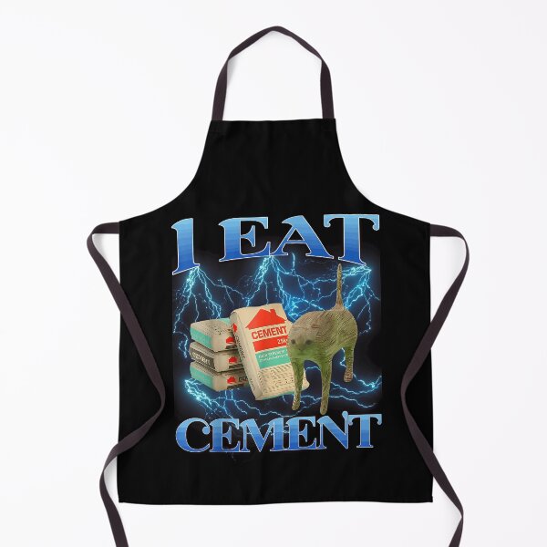 Item preview, I Eat Cement Funny Cat Meme Gen Z Brainrot Humor T-Shirt designed and sold by hejrawli.
