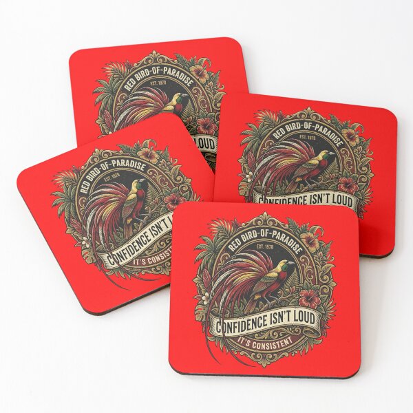 Item preview, Red Bird of Paradise Confidence Isn't Loud It's Consistent designed and sold by Max Store.