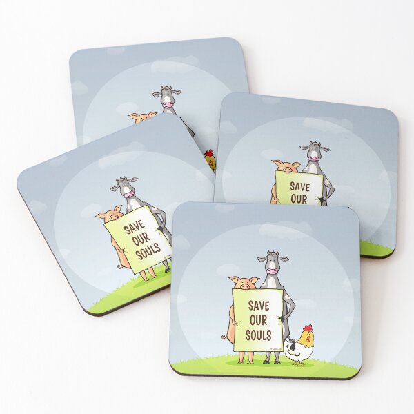 Item preview, Pig, cow and chicken - Save Our Souls designed and sold by Frank J. Art.