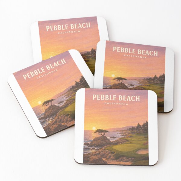Item preview, Pebble Beach Monterey Peninsula California Coastal Golf Landscape designed and sold by Aryabek.