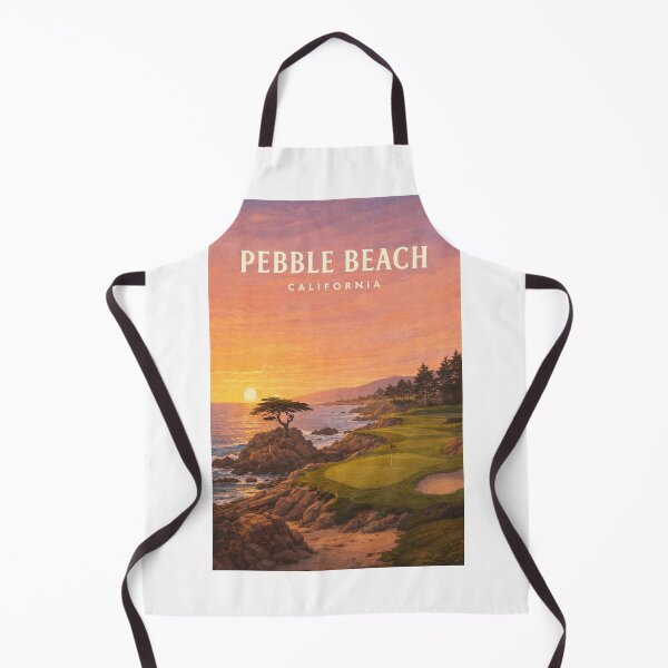 Item preview, Pebble Beach Monterey Peninsula California Coastal Golf Landscape designed and sold by Aryabek.