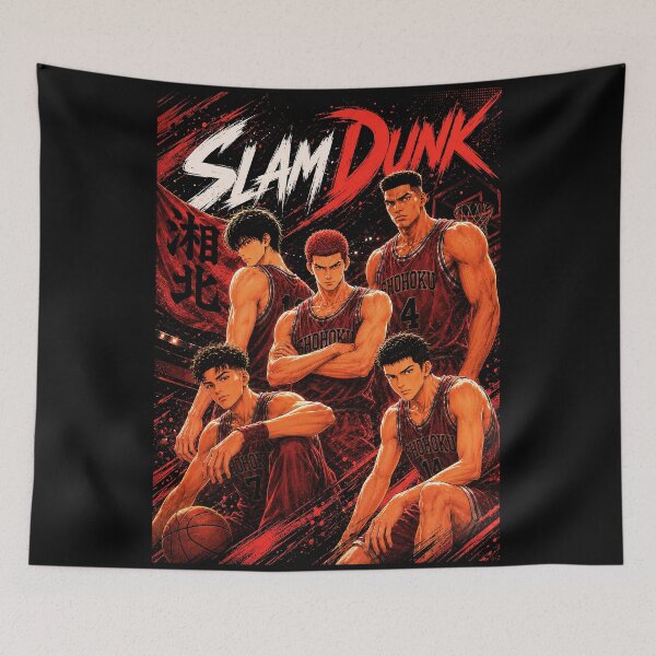 Item preview, Slam Dunk Shohoku Team Poster I Slam Dunk Anime Notebook designed and sold by Lilpixieh.