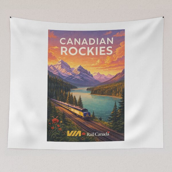 Item preview, Canadian Rockies VIA Rail Mountain Lake Journey designed and sold by Aryabek.