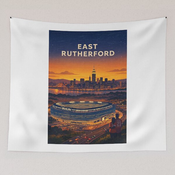 Item preview, East Rutherford MetLife Stadium New Jersey Skyline at Sunset designed and sold by Aryabek.