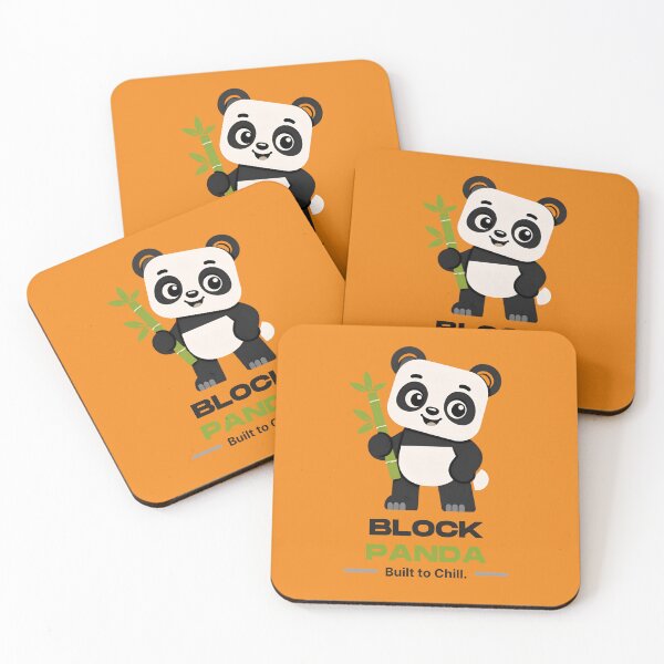 Item preview, Block Panda Built Chill Cute Panda T-Shirt designed and sold by DailyTrendFinds.