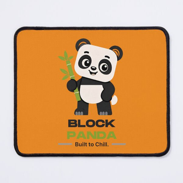 Item preview, Block Panda Built Chill Cute Panda T-Shirt designed and sold by DailyTrendFinds.