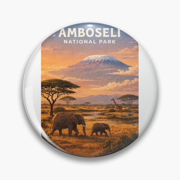 Item preview, Amboseli National Park Mount Kilimanjaro Kenya Wildlife Safari designed and sold by Aryabek.
