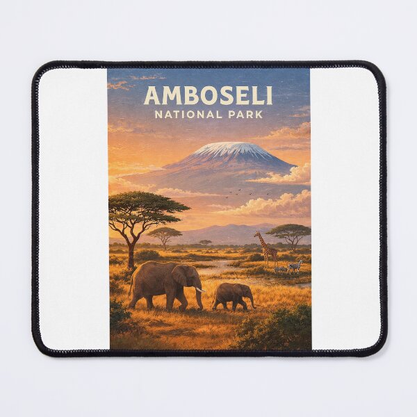 Item preview, Amboseli National Park Mount Kilimanjaro Kenya Wildlife Safari designed and sold by Aryabek.