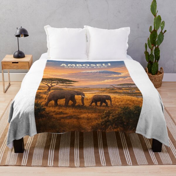 Item preview, Amboseli National Park Mount Kilimanjaro Kenya Wildlife Safari designed and sold by Aryabek.